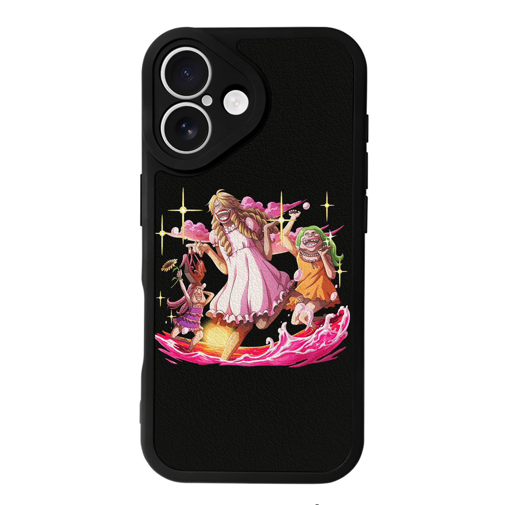 （画像用） ワンピース サンジ ONE PIECE Sanji 【iPhone 16シリーズ対応】シリコンスマホケース（レザー調） 材質：シリコン
